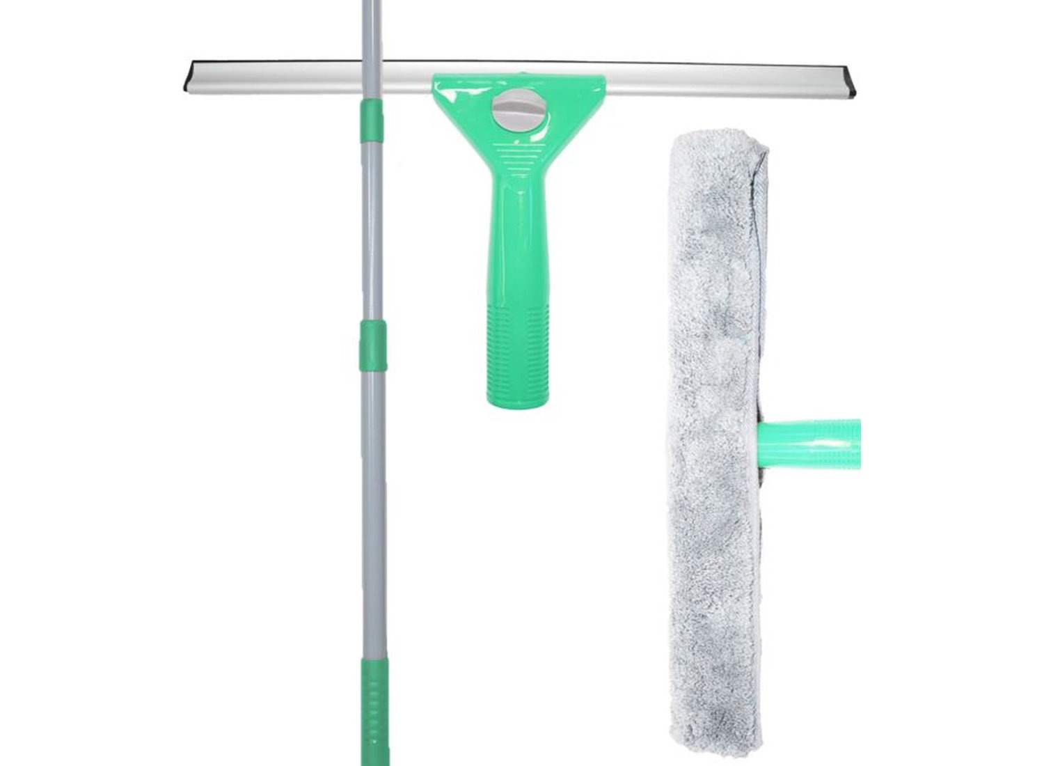 Aqua Laser Raamwisserset - complete set raamwissers - raamwisser met telescopische steel 130 cm