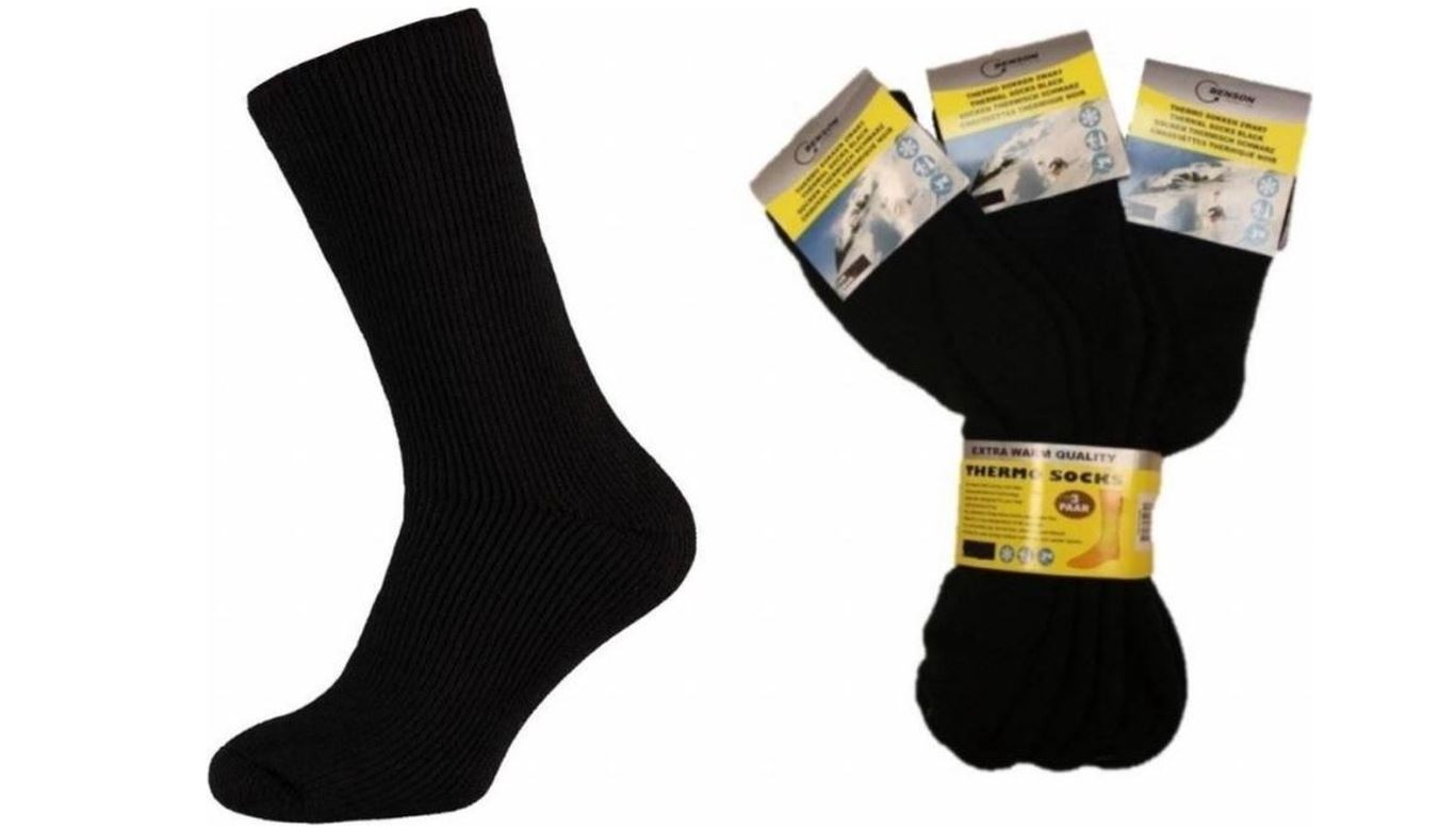 Benson Thermo Sokken - 3 Paar - Zwart-43-46 ( 2de Kans Deal ) afbeelding