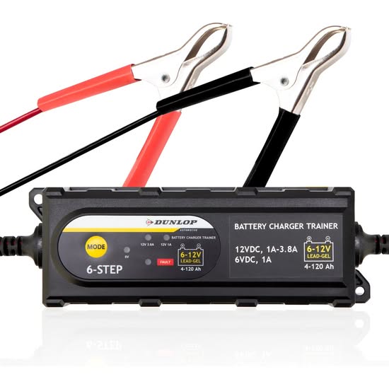 Dunlop Acculader - 6/12V - 6 fasen