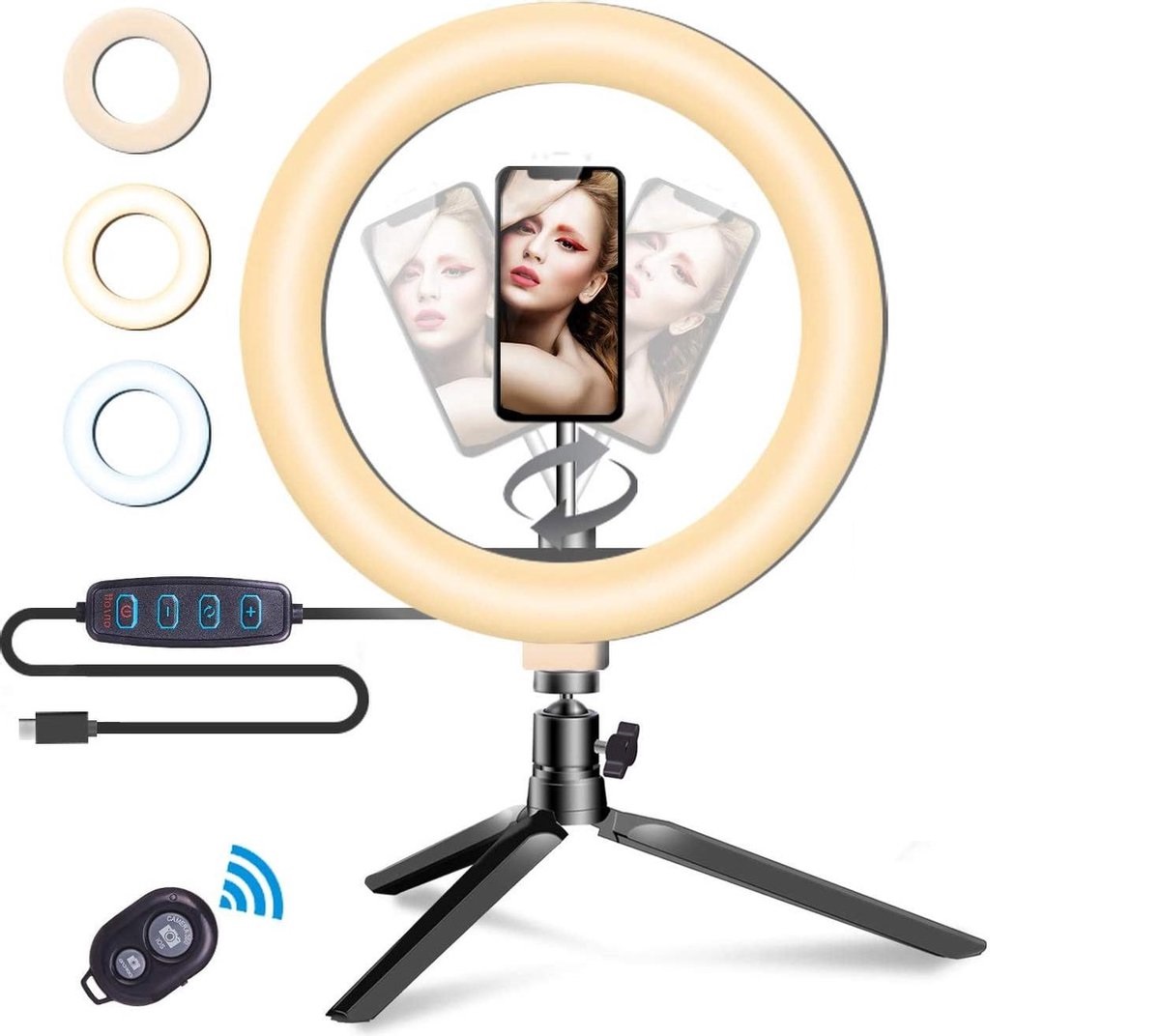 Soundlogic Selfie Ringlicht met Standaard - Statief