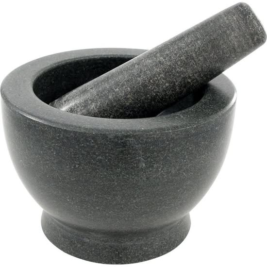 Granieten Vijzel - Zwart - 15 x 9,5 cm