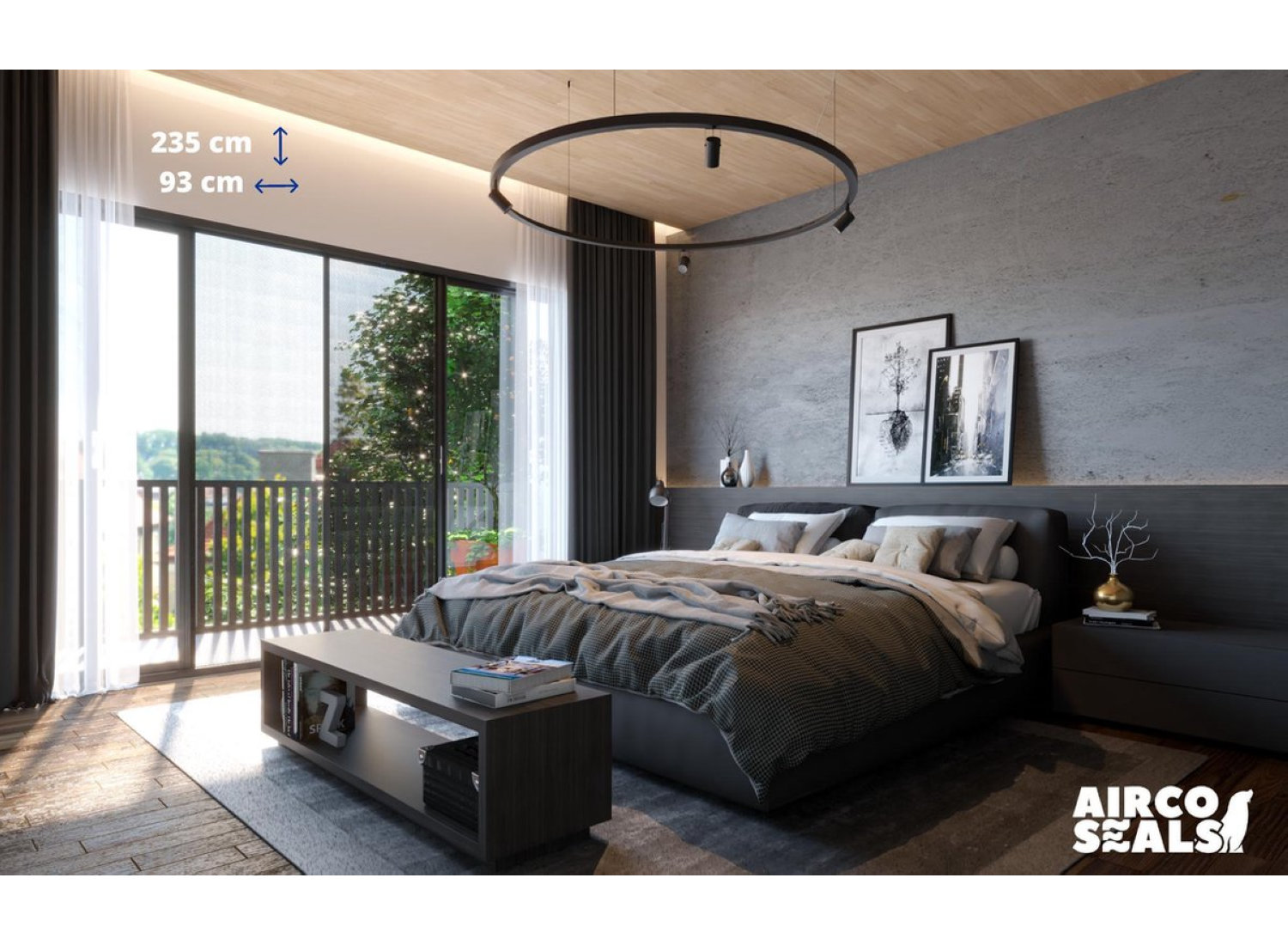 insectenhor met rits voor deur - 235x93 cm insect screen - vliegenhor