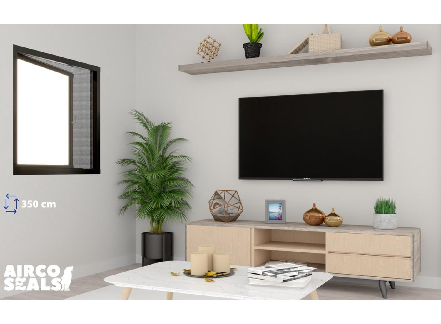 Insecten Hor kiep kantelraam - 350 CM - Insect Raamhor - Vliegenhor