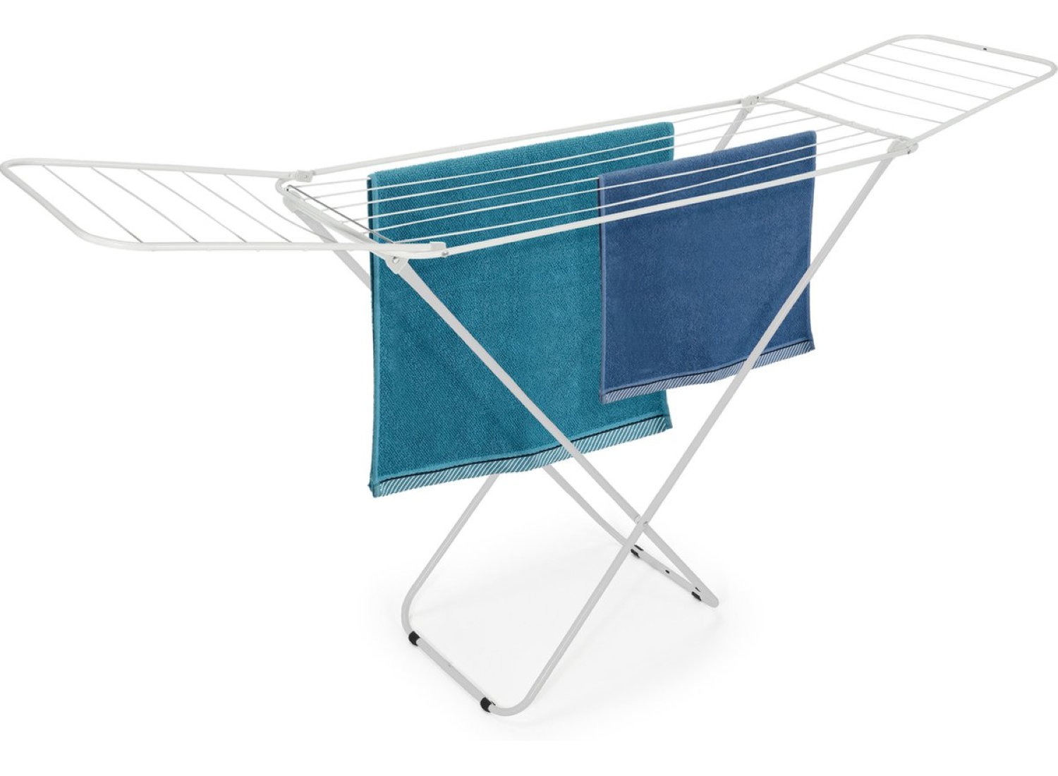 Aqua Laser droogrek - 20 meter drooglengte - opvouwbaar wasrek - wit