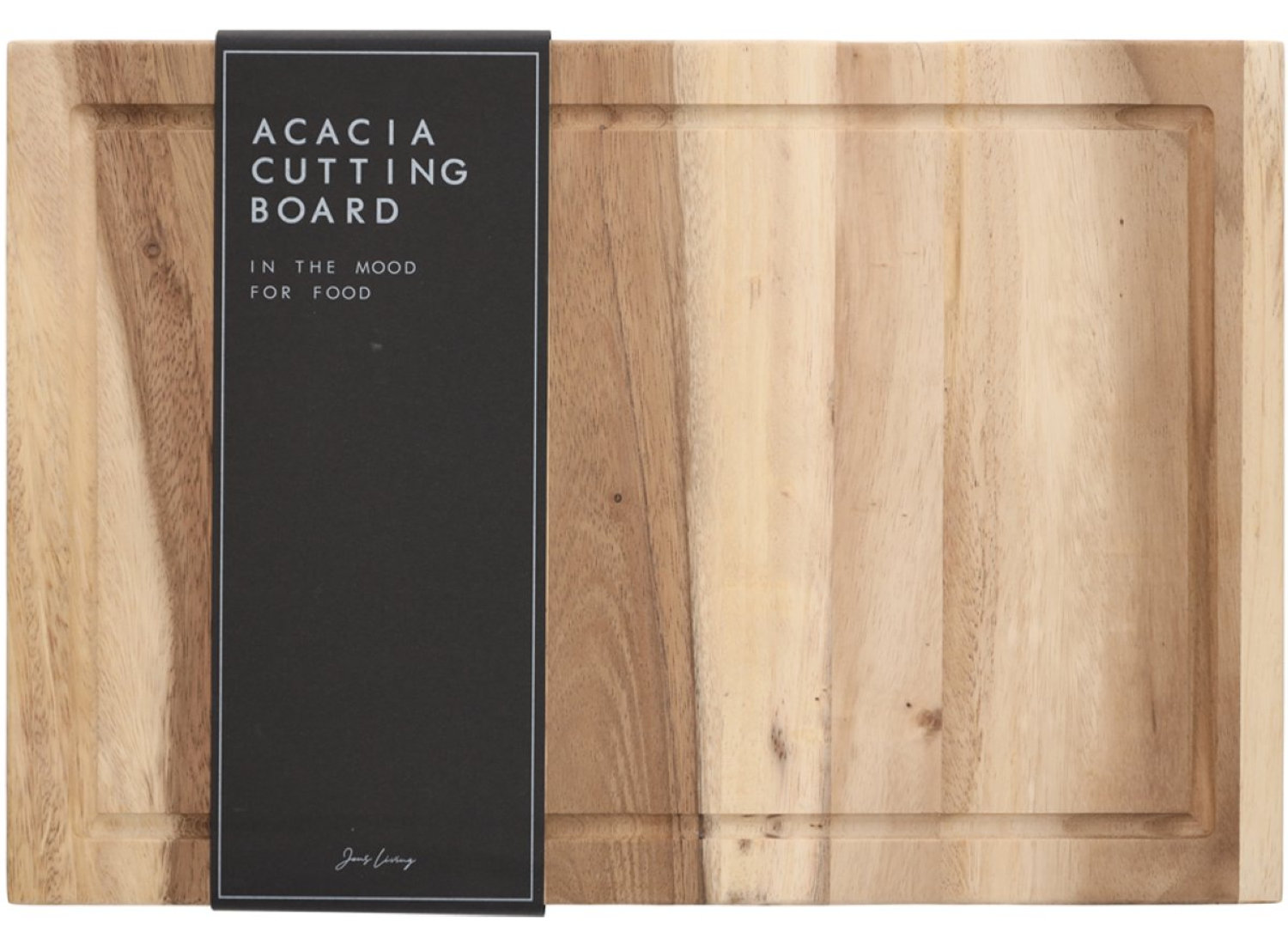 JENS Living Snijplank Mood for Food - Large - 48 x 32,2 x 3 cm - Bruin
