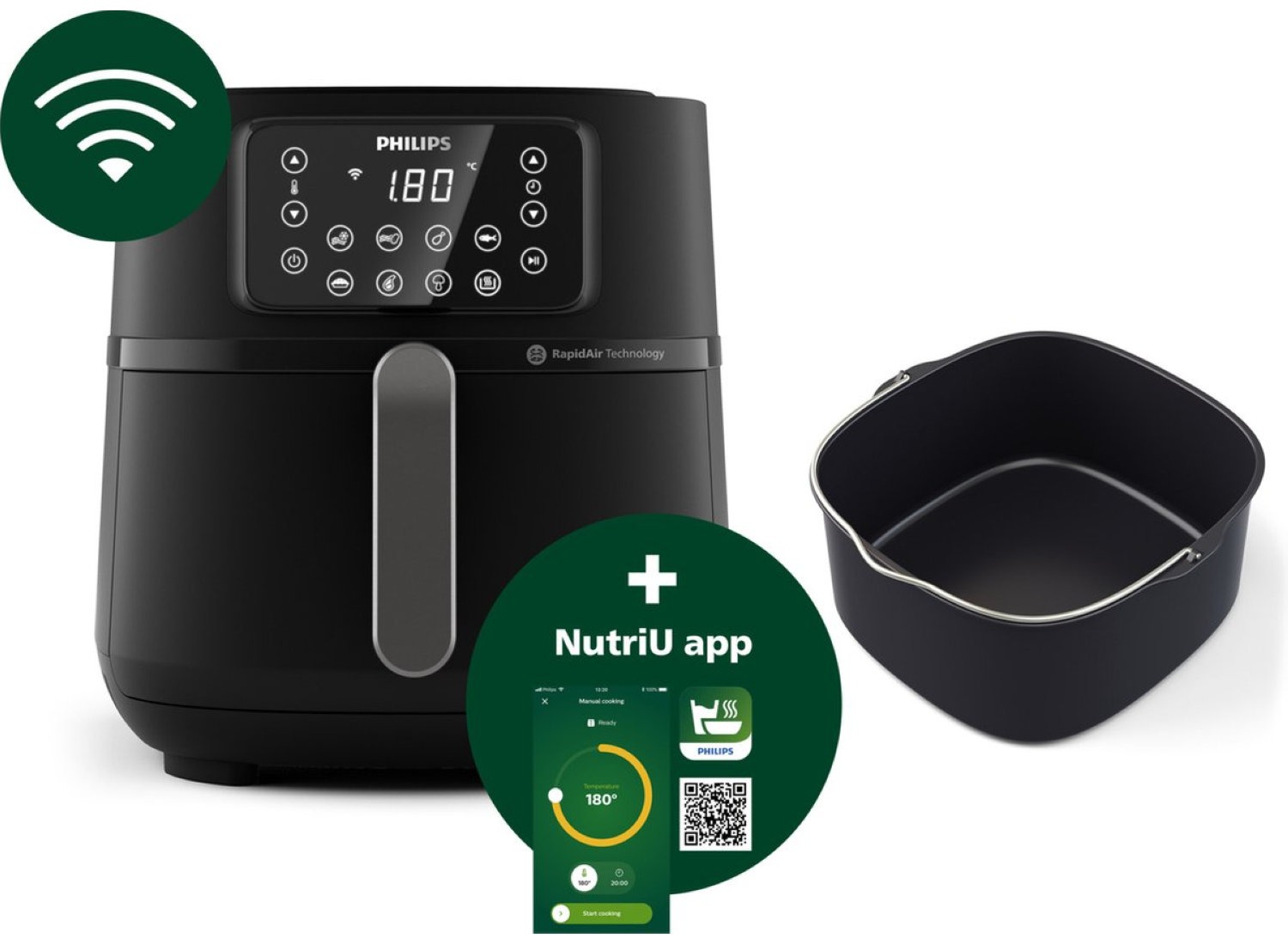 Deal Donkey - Philips Airfryer Connected 5000 Series - Hd9285/93 - 7,2 Liter (Xxl) - Zwart Deal Donkey - Philips Airfryer Connected 5000 Series - Hd9285/93 - 7,2 Liter (Xxl) - Zwart