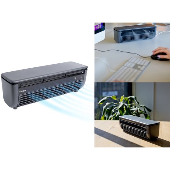 Nexxt Aircooler en Mist Ventilator - 3 Snelheden - Zilvergrijs