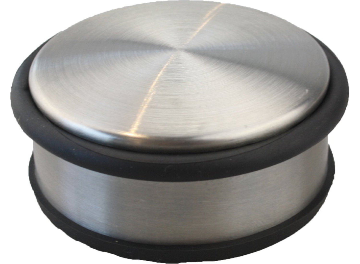 GS deurstopper RVS 1 kg - Voor binnen en buiten - Deurbuffer Ø10 x 5 cm - 100% staal