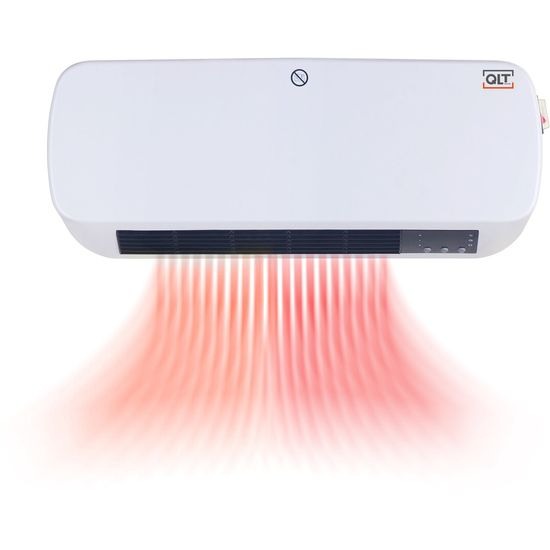 QLT 2-in-1 Keramische Kachel - Verwarming met Temperatuurregelaar - 2000W - Wit