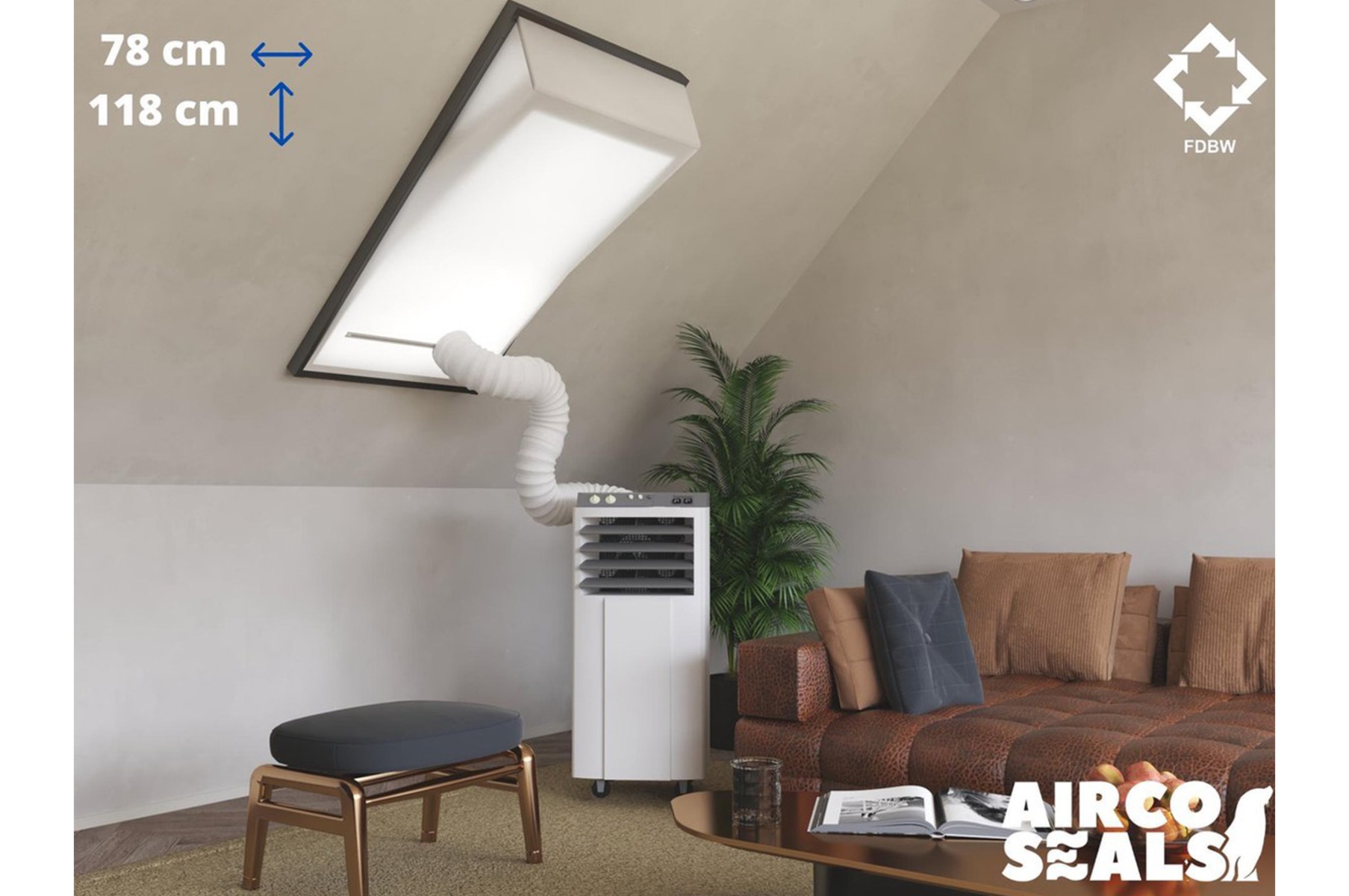 FDBW MK06 - Airco Raamafdichtingskit - 78 x 118 cm - Geschikt