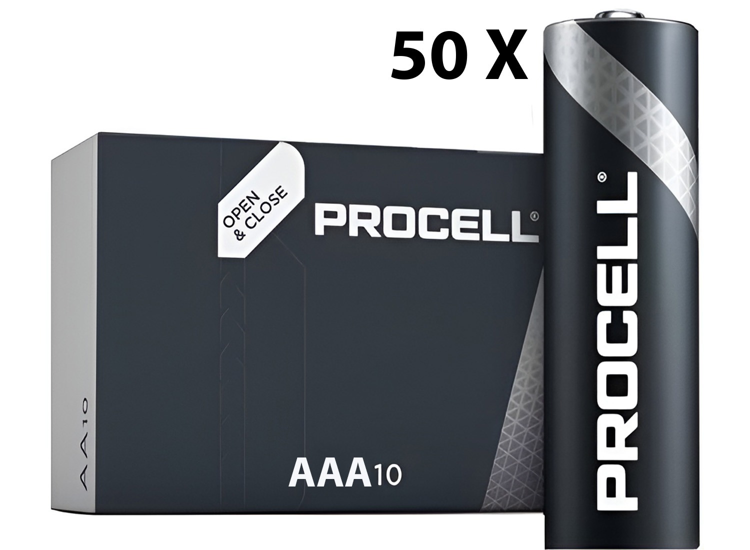 50 Duracell AAA Batterijen