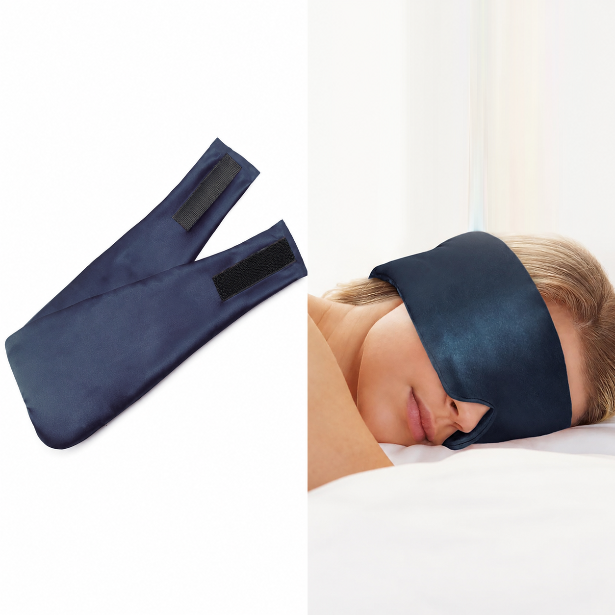 Nexxt Slaapmasker Zijde - Donkerblauw