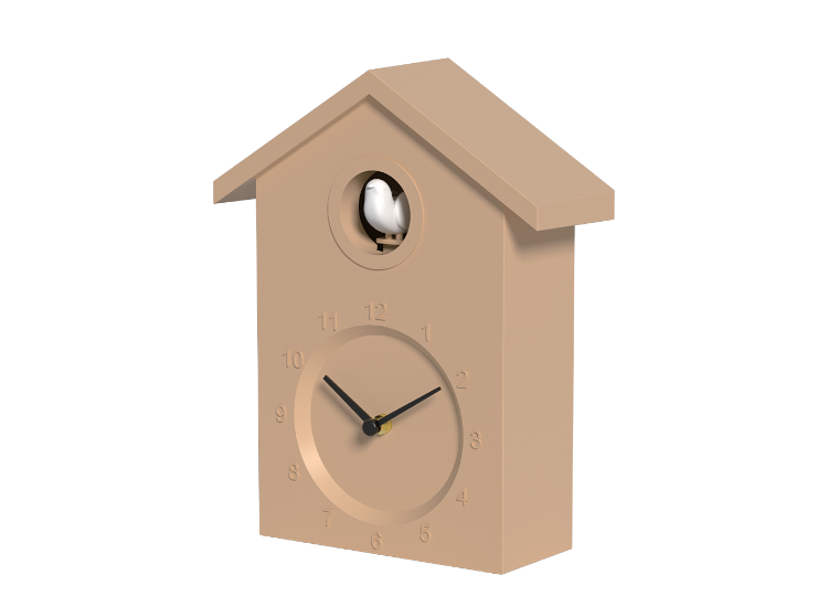 Nexxt Koekoeksklok Quartz Wandklok - Klassiek - Beige