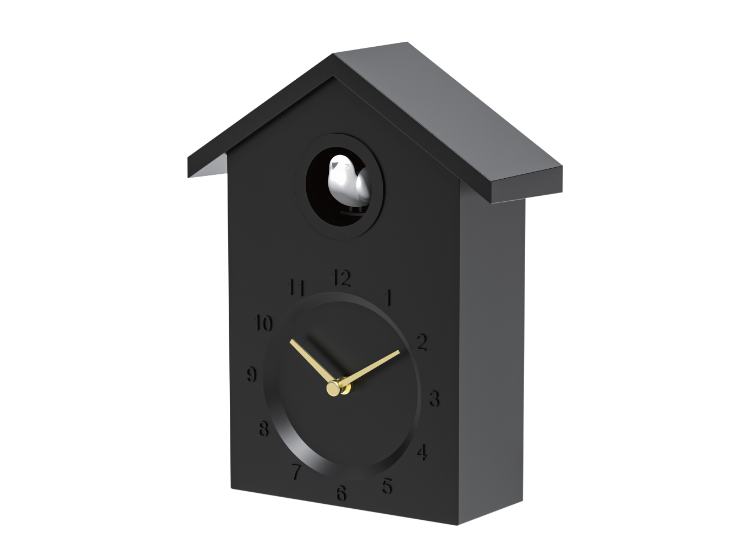 Nexxt Koekoeksklok Quartz Wandklok - Klassiek - Zwart