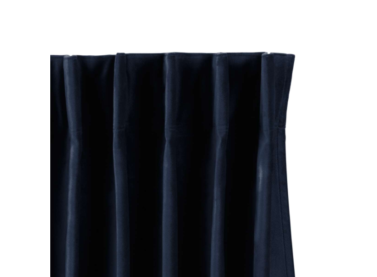 Lifa Living - Fluwelen Gordijn - 150 x 250 cm - Donker Blauw - Verduisterend