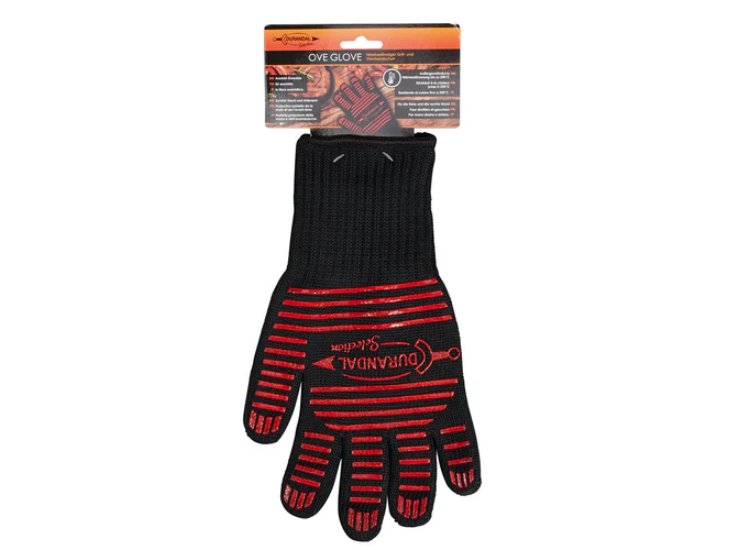 Ove' Glove Grillhandschoen - Hittebestendig 250°c - Zwart/rood