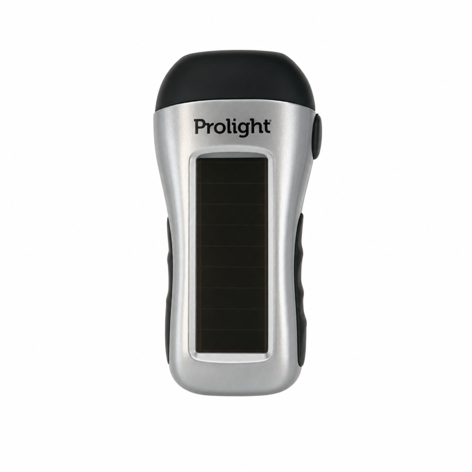 Prolight Zaklamp Oplaadbaar Via Dynamo, USB en Solar - Grijs