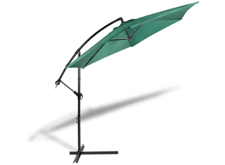Deal Donkey - 909 Outdoor Hangende Parasol 300Cm - Donkergroen