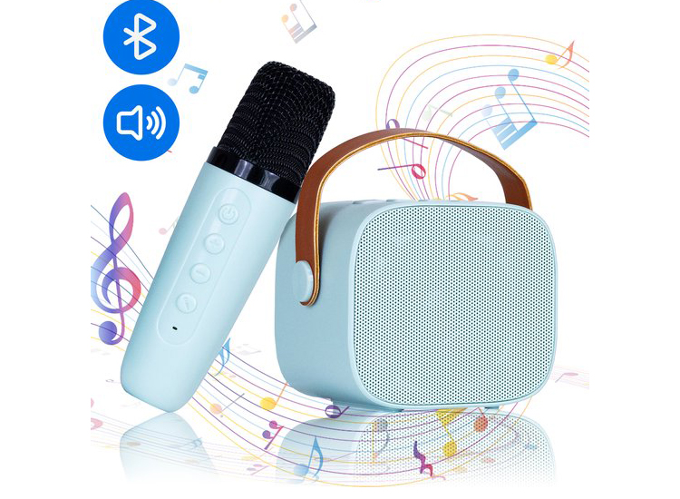 Silvergear Karaoke Set Kinderen - Karaokesets - Box Met Microfoon - Blauw