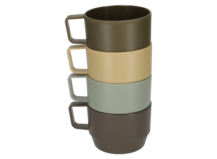 4 Nörlander Outdoor Bekers - Camping servies - Multikleur