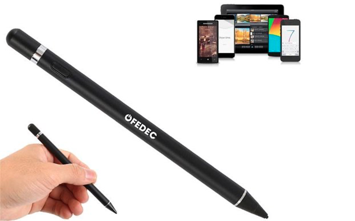 Fedec Active Stylus Pen voor Android-iOS-Windows Tablets & Telefoons Zwart