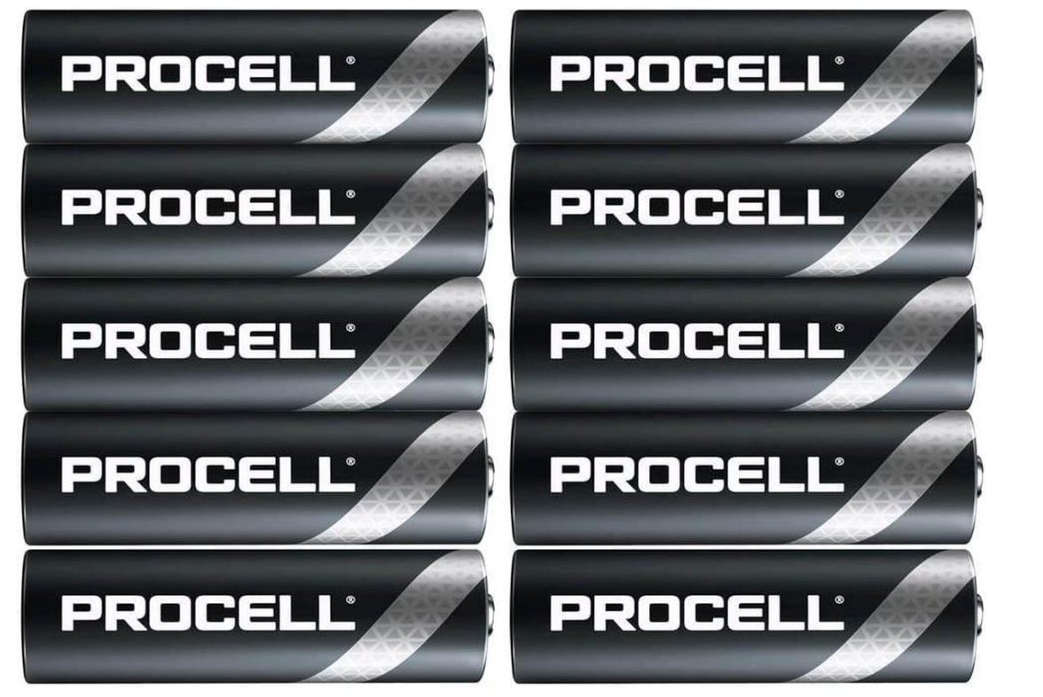 10 Duracell Procell Batterijen AA