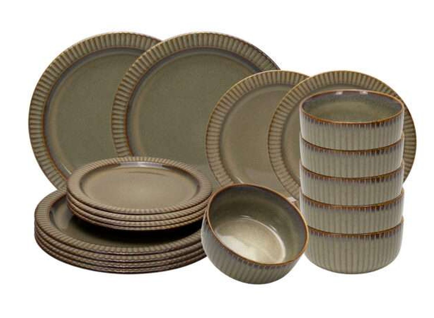 Serviesset Nistro - Bruin - 18-delig (2de Kans Deal)