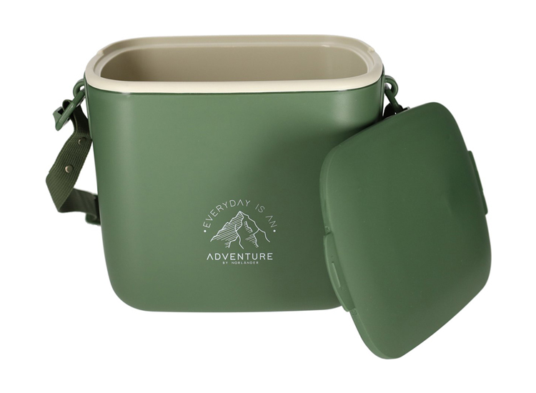 Norlander Koelbox Adventure - 5,5 Liter - Met draagriem - Polypropyleen - Groen