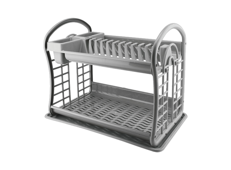 Michelino Afdruiprek - 2 Verdiepingen - 47x28x34 cm - Grijs