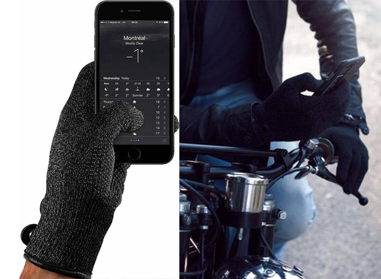 Mujjo Touchscreen Handschoenen Zwart Maat S