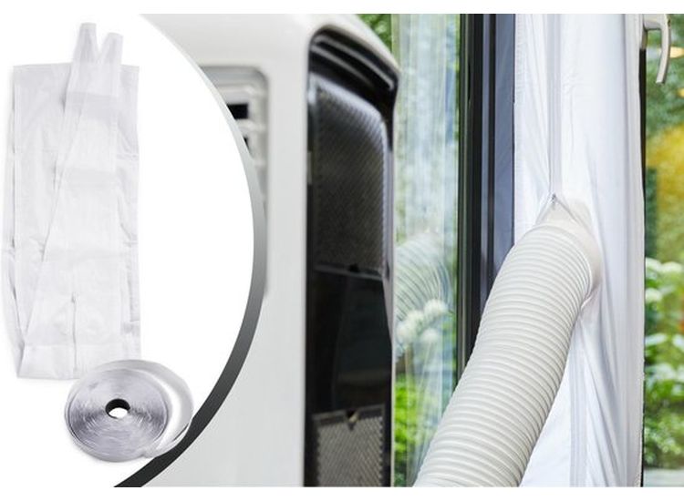 Dutch Originals Raamafdichting voor Airco - Tot 400 cm Omtrek - Met Rits en Klittenband