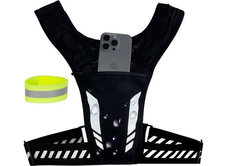 Jonska Waterdicht Reflecterend Hardloopvest met Telefoonhouder
