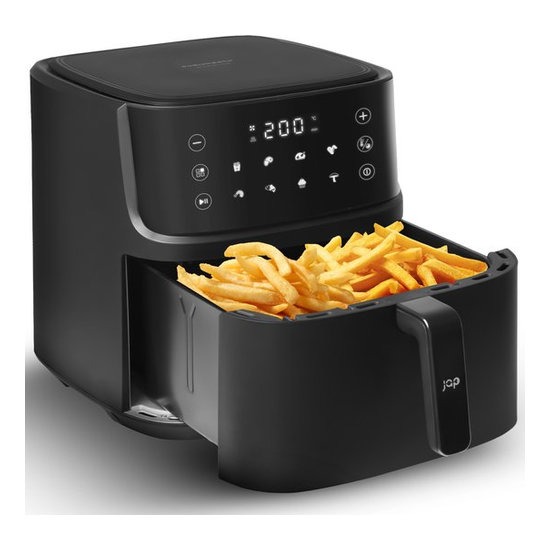 JAP Appliances Ascension Airfryer XL 7,6L - Heteluchtfriteuse 2000W Zwart