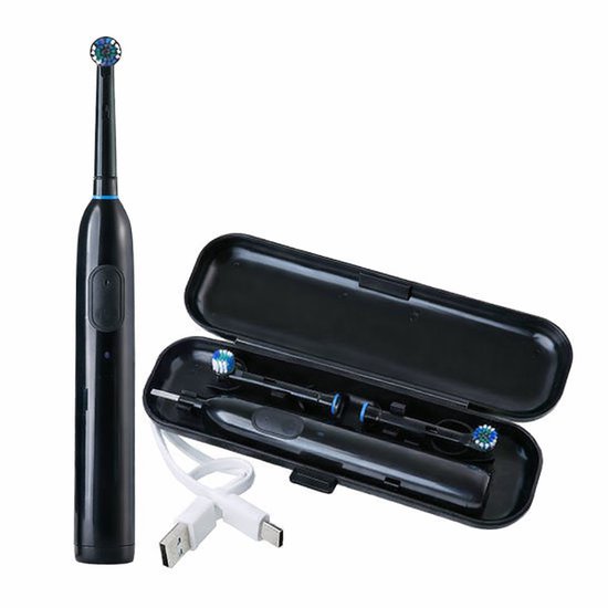 Nexxt Elektrische Tandenborstel - 3 Standen - Oplaadbaar via USB-C - Met Reisetui