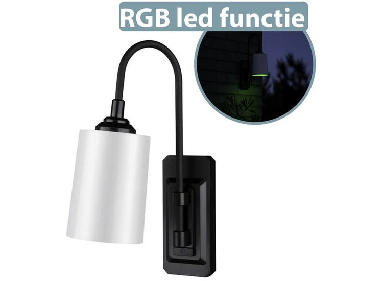 Nexxt LED Sfeerlamp - RGB Wandlamp - Incl. Afstandsbediening - Batterijgevoed - 20 x 12 x 27 cm
