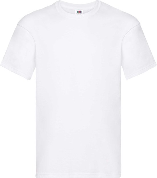 10 Witte Fruit of the Loom T-shirts-Ronde Hals-S (2de Kans Deal)