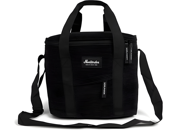 Norländer Vintage Ribbel Koeltas - Zwart - 12L