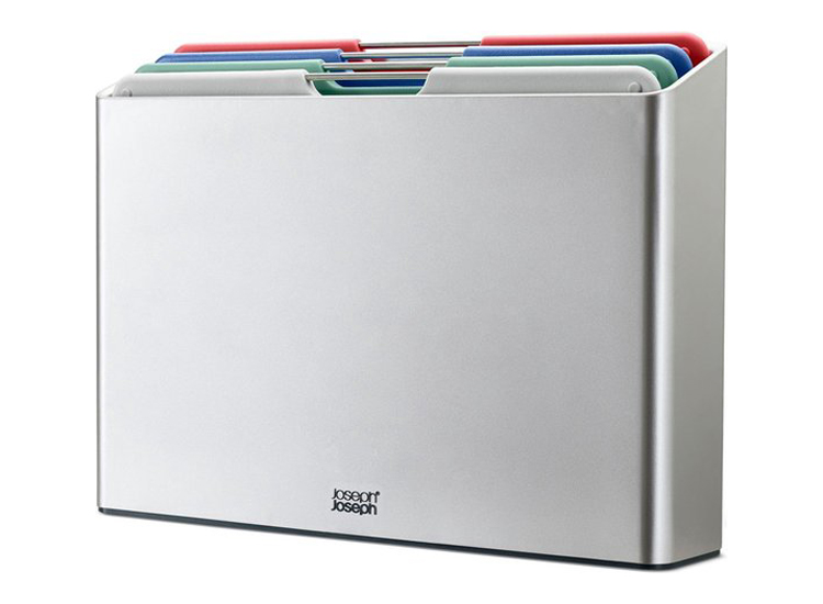 Joseph Joseph Folio Coast Snijplanken - Set van 4 Stuks - Groot - Zilver