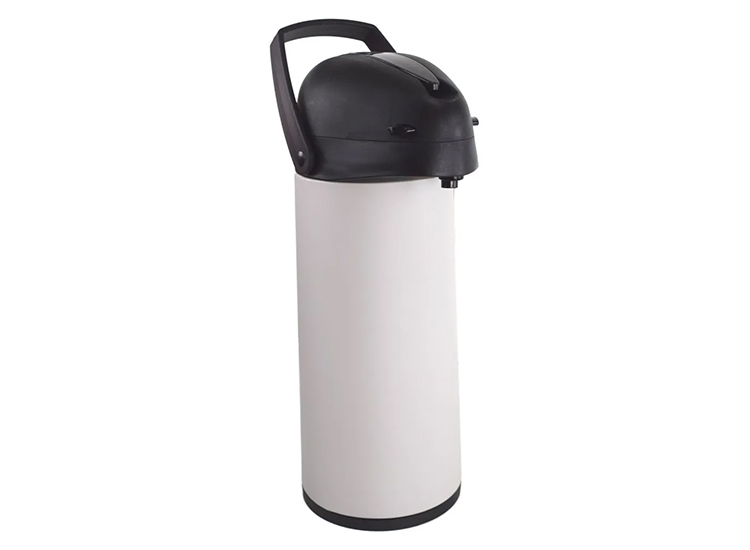 Dobman Thermoskan met pomp 1,9 liter Grijs