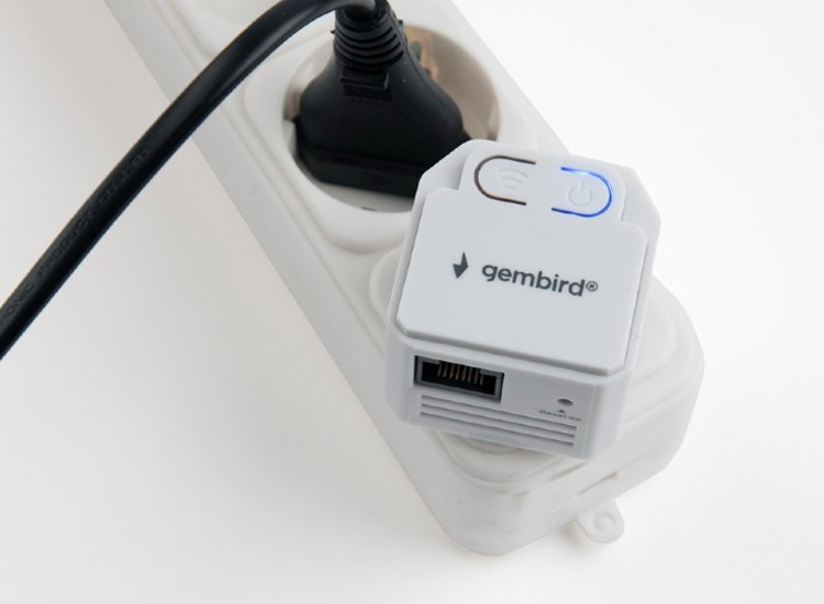 Gembird Wi-Fi Repeater WNP-RP300-03 - Wifi extender - 300Mbps - Wit