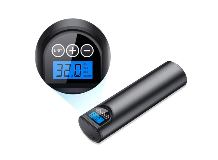 DealDonkey FEDEC Draagbare elektrische compressor - 2000 mAh - Zwart aanbieding