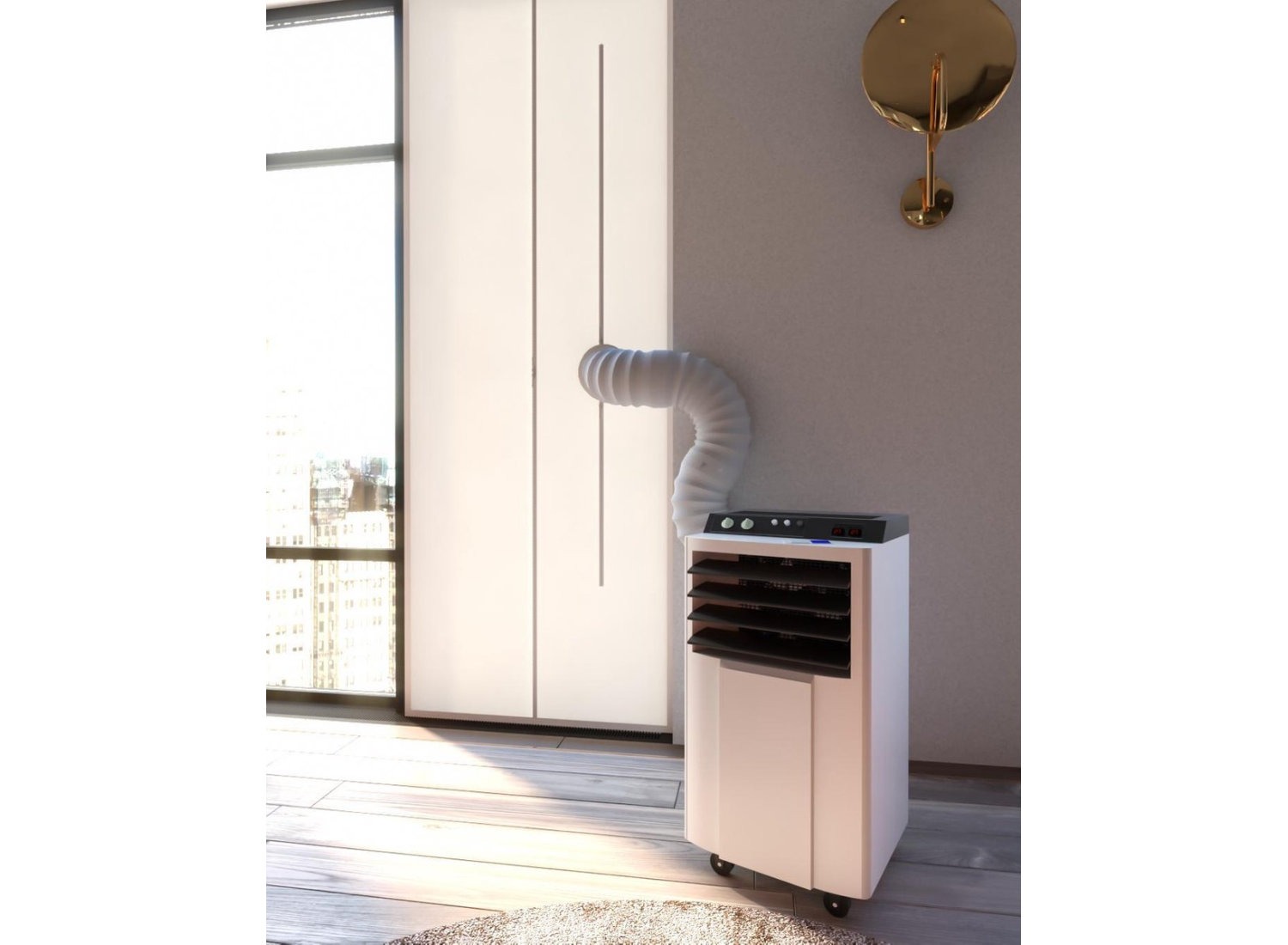 FDBW - Airco Deurafdichtingskit 90 x 201,5 cm met ritssluiting