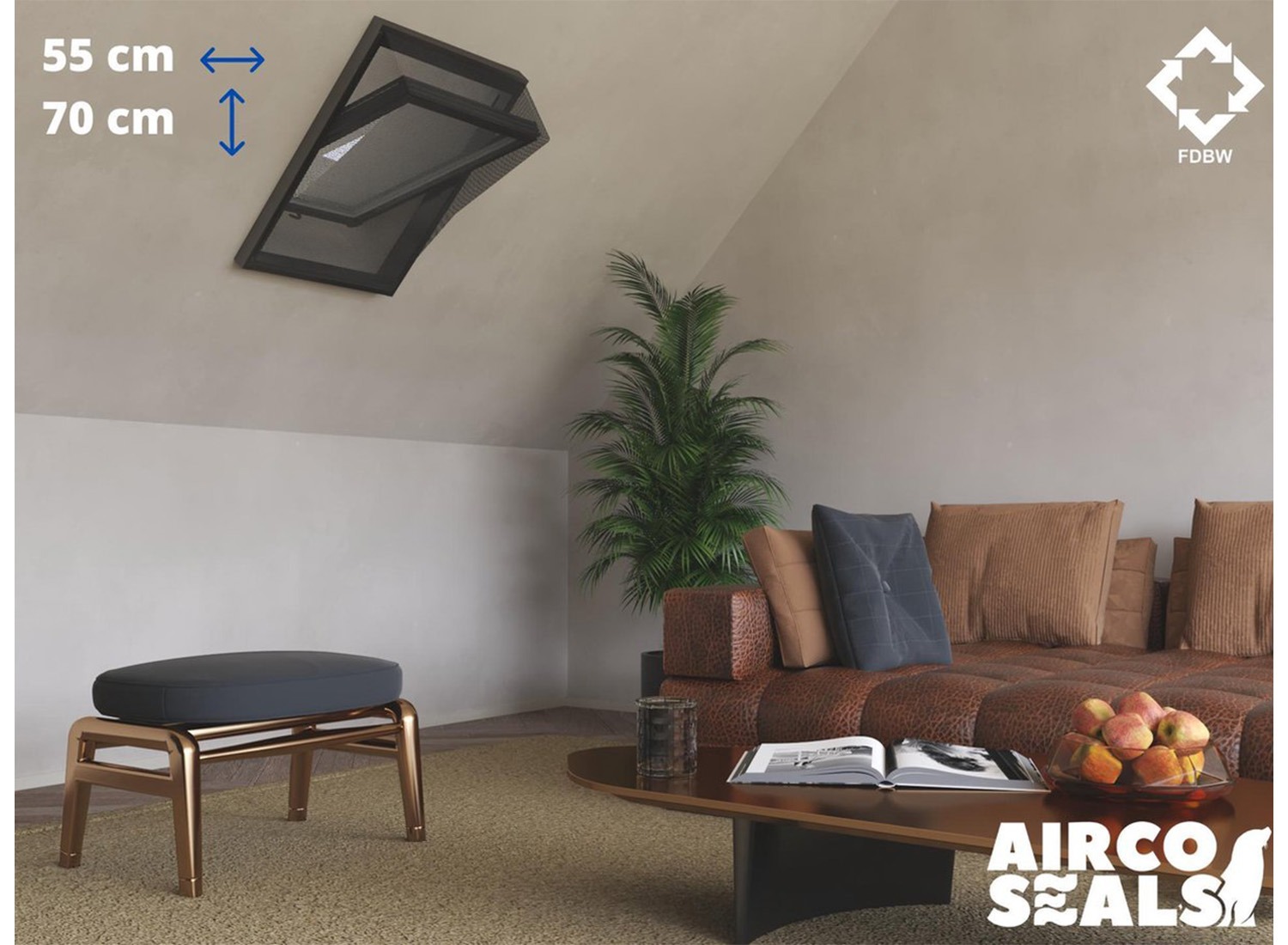 Insecten Hor Dakraam - 55 x 70 cm - Hor geschikt voor Velux CK01 - Insect Raamhor - Vliegenhor afbeelding