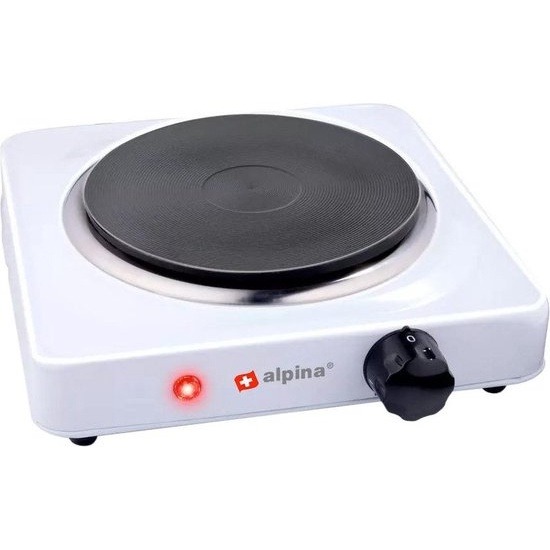 Alpina Kookplaat 1000W 1-pits met 6 temperatuurniveaus