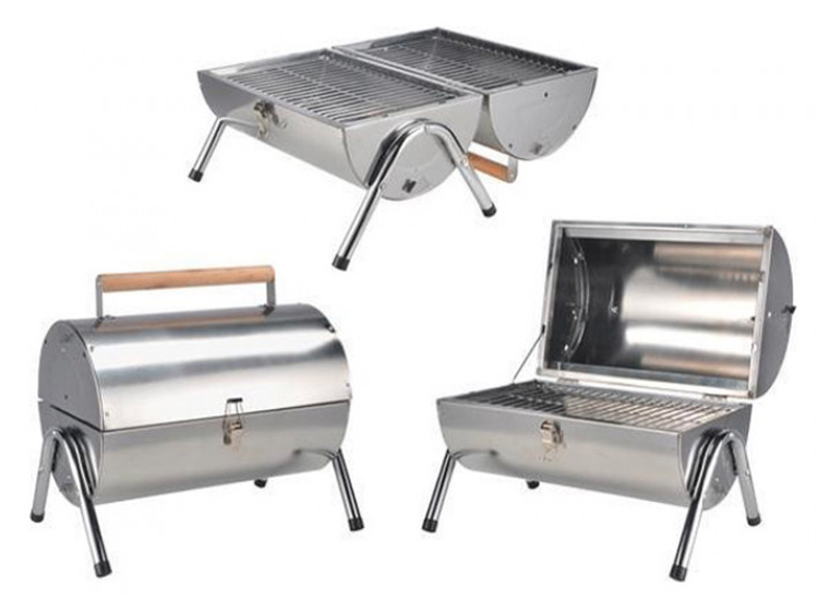 RVS Houtskool Barbecue - Gemakkelijk mee te nemen afbeelding