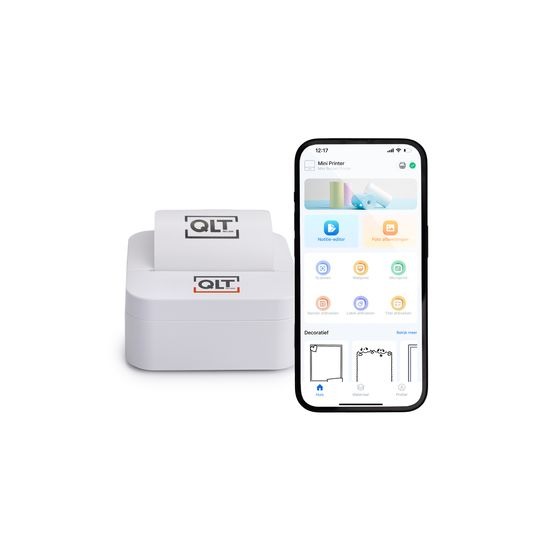 Deal Donkey - Qlt Mini Thermische Printer Bluetooth - Draadloos - Oplaadbaar