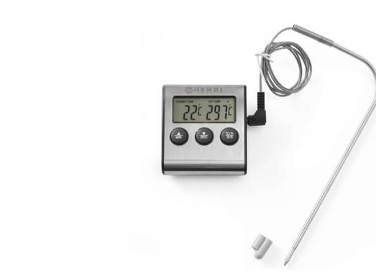 Afbeelding van Digitale Keukenthermometer - Inclusief timer, Alarmfunctie en Batterij