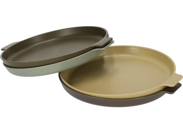 Norlander Outdoor borden Camping servies Ronde borden 23 x 20 x 2,3 cm Set van 4 Multikleur