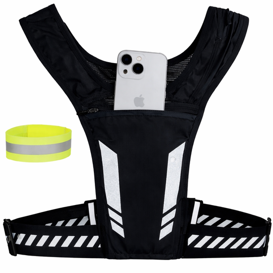 Jonska Waterdicht Reflecterend Hardloopvest met Telefoonhouder