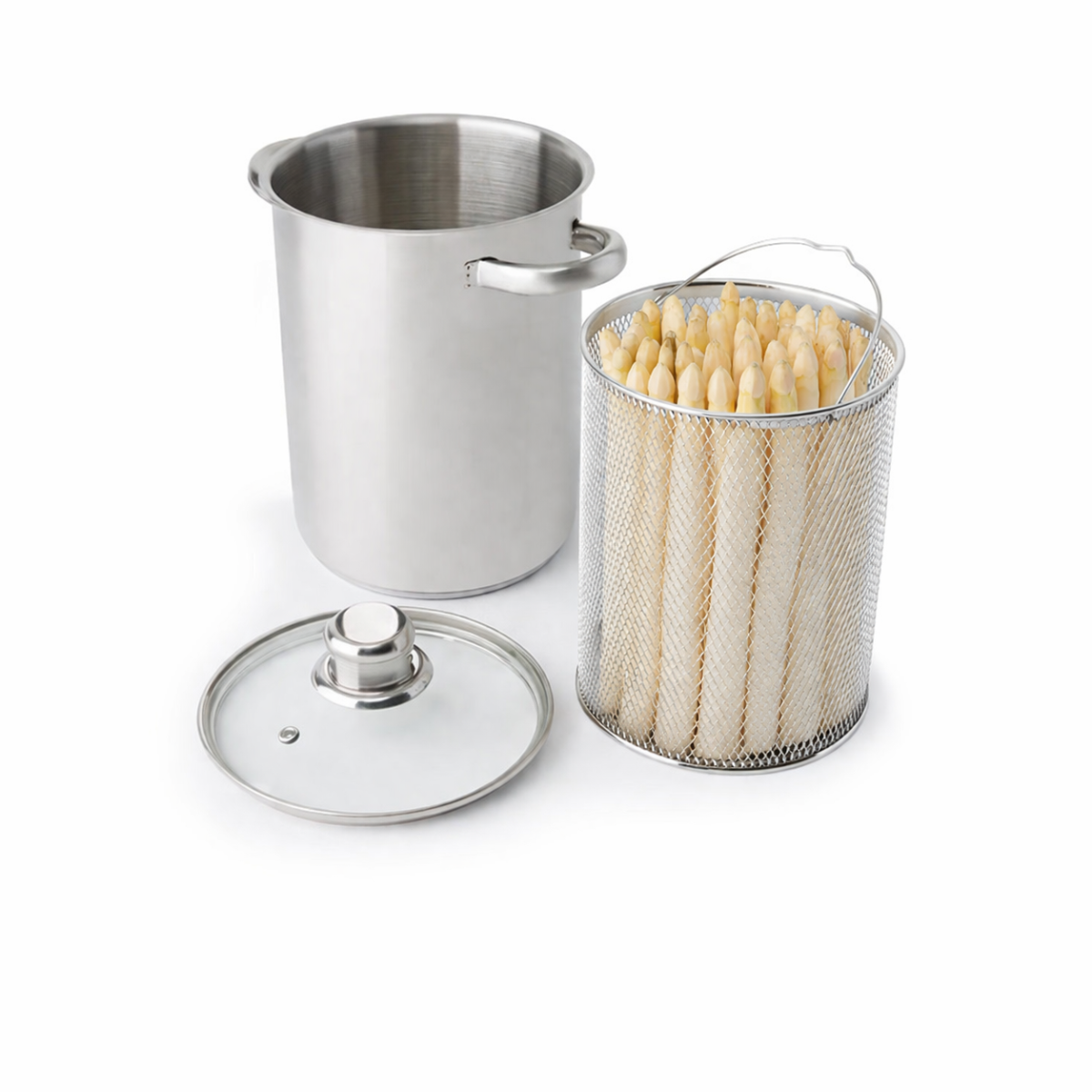 Deal Donkey - Aspergepan Met Inzetmand - Rvs - 19X14 Cm Deal Donkey - Aspergepan Met Inzetmand - Rvs - 19X14 Cm